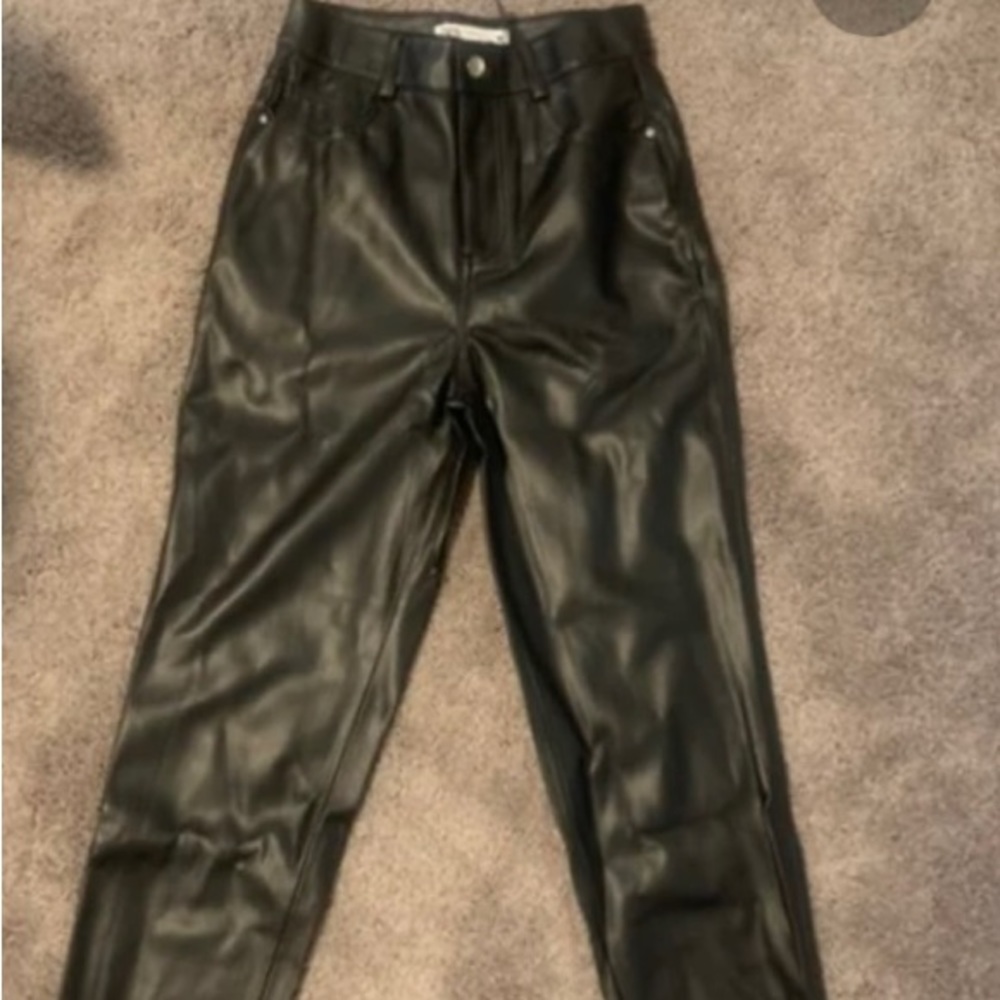 NWT Zara Faux Leather Pants